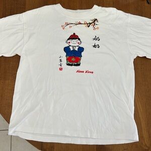 Ming's White Vintage double stitch t-shirt Hong Kong China Unisex 42
